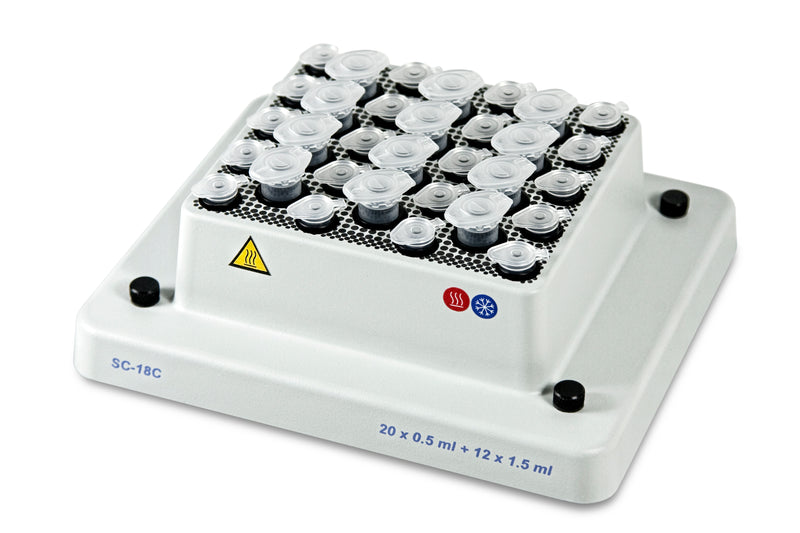 SC-18C Block for 20 x 0.5 ml and 12 x 1.5 ml microtubes