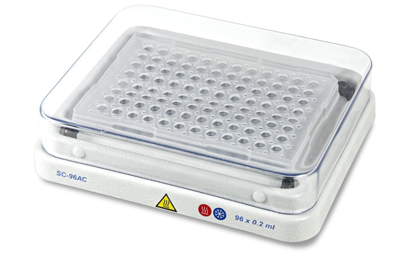 SC-96AC Block für 96-Well-Mikroplatte 0.2 ml (PCR) oder 12 x 8-Schnitt 0,2ml-Mikroteststreifen oder 96 x 0,2ml-Mikroteströhrchen