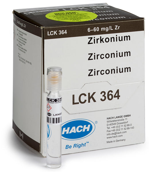 Zirkonium Küvettentest, 6-60 mg/L Zr, 25 Bestimmungen
