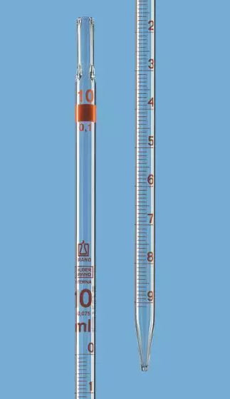 Messpipetten, SILBERBRAND ETERNA, Klasse B, Typ 3, völliger Ablauf, td, ex, AR-GLAS