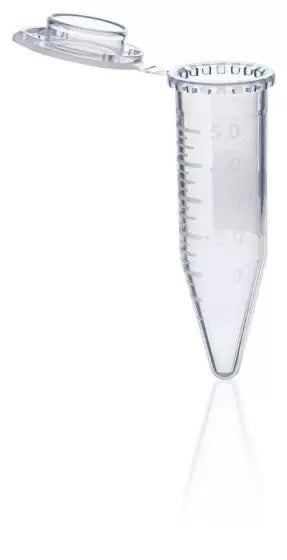 Reaktionsgefäße, PP, 5 ml, transparent, RZB max. 25.000 G, BIO-CERT PCR QUALITY, pk/1000