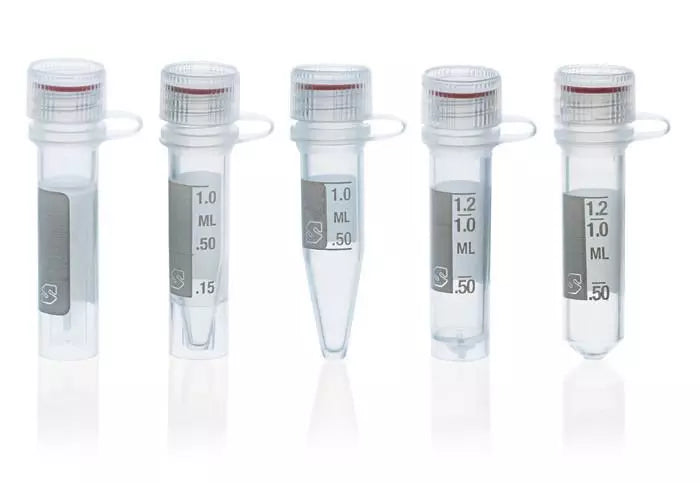 Reaktionsgefäße, PP, mit anhängendem Schraubdeckel, PE, transparent, BIO-CERT PCR QUALITY, pk/1000