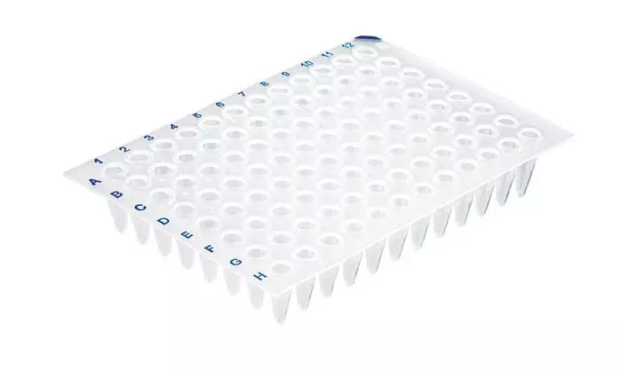 PCR-Platte 96-well, PP, ohne Rahmen, ohne Rahmen, Standard, 0.2 ml, transparent BIO-CERT PCR QUALITY, pk/50