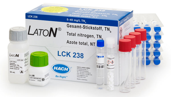 Laton Gesamt-Stickstoff Küvettentest 5-40 mg/L TNb, 25 Bestimmungen