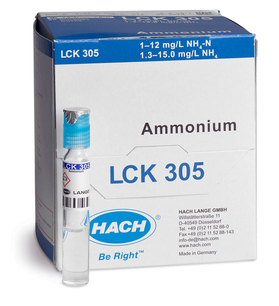 Ammonium Küvettentest 1,0-12,0 mg/L NH₄-N, 25 Bestimmungen