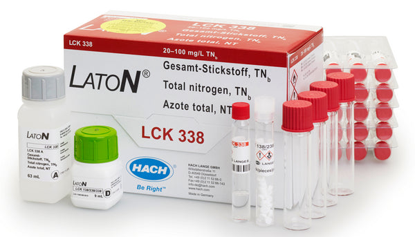 Laton Gesamt-Stickstoff Küvettentest 20-100 mg/L TNb, 25 Bestimmungen
