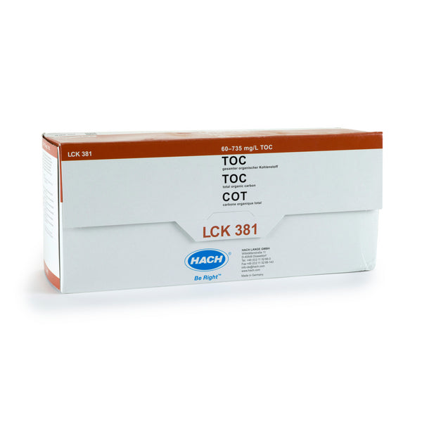 TOC Küvettentest (Differenzmethode) 60-735 mg/L C, 25 Bestimmungen