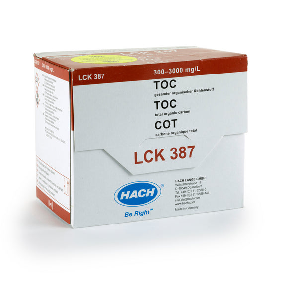 TOC Küvettentest (Austreibmethode) 300-3000 mg/L C, 25 Bestimmungen