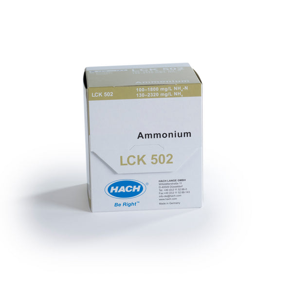 Ammonium-Küvettentest 100 - 1.800 mg/L NH₄-N, 25 Bestimmungen