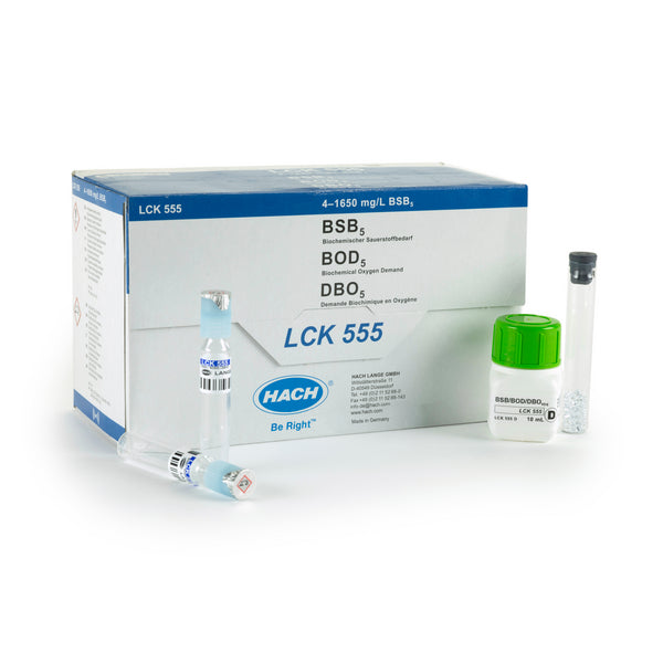 BSB₅ Küvettentest 4-1650 mg/L O₂, 39 Bestimmungen